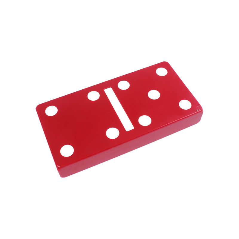 إصدار Red Polka-Dot - مجموعة كومبو كلاسيكية من الدومينو والكريبج