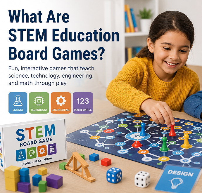 ما هي الألعاب اللوحية لتعليم العلوم والتكنولوجيا والهندسة والرياضيات (STEM)؟